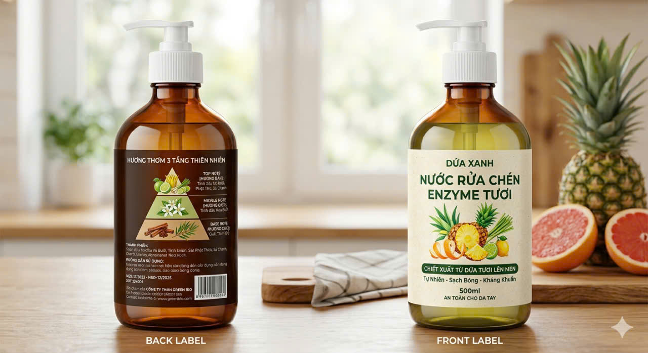 Nước rửa chén 3 tầng hương-in mục SP